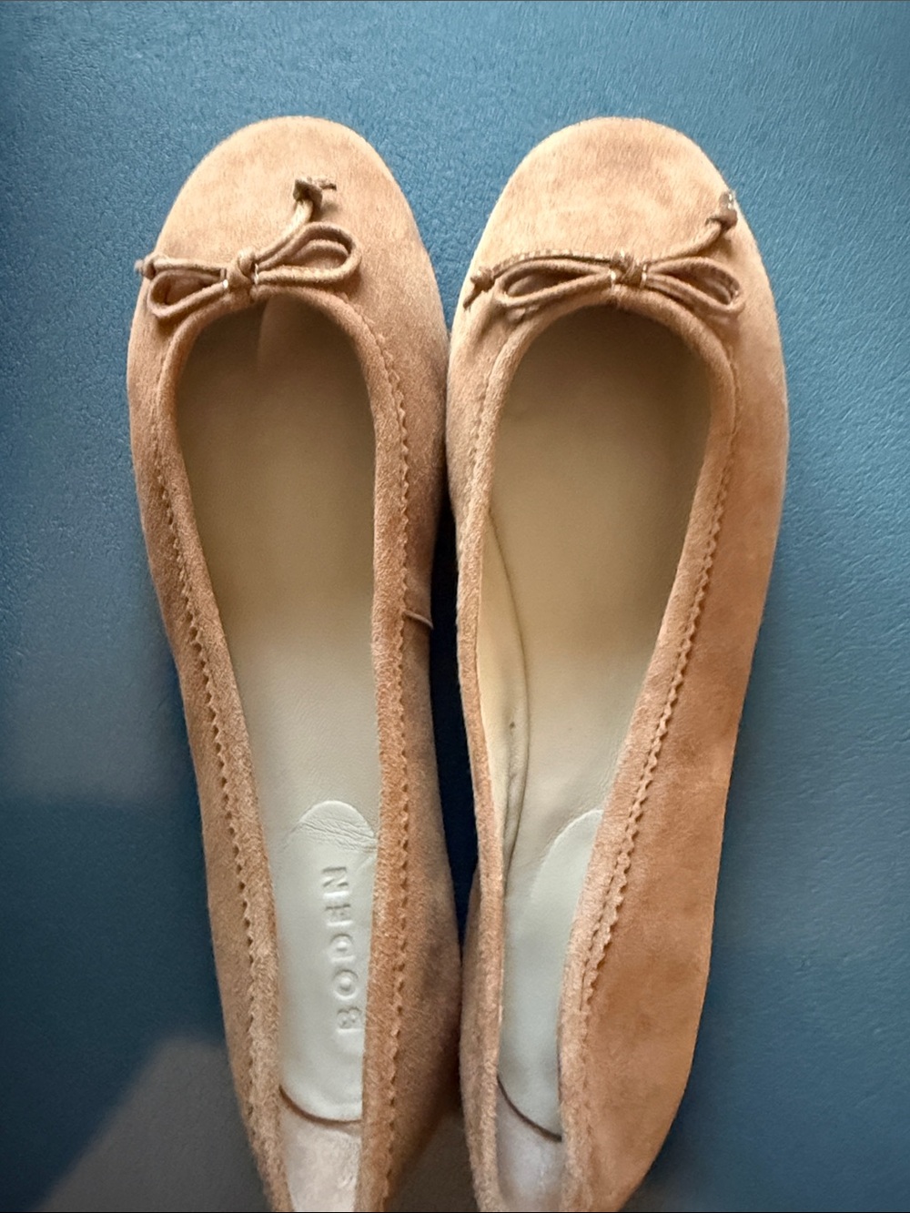 Boden suede ballet flats!